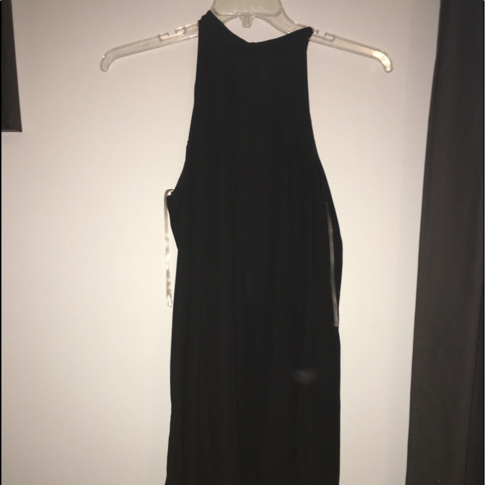 lulus black high neck dress